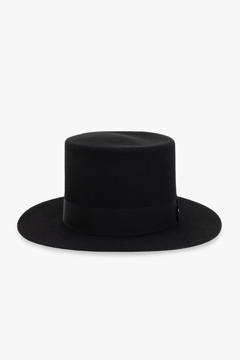 Wide brim discount flat top hat